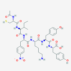 molecular formula C44H58N8O12S B10846218 Ac-Cys-Ile-Phe(4-NO2)-Lys-Tyr-Tyr 