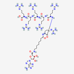 molecular formula C54H98N30O12 B10846533 AdoC(Aoc)Arg6 