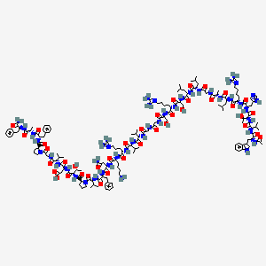 molecular formula C161H250N46O39 B10846539 Ac-WVTH[hArg]LAGLLS[hArg]SGGVVRKNFVPTDVGPFAF-NH2 
