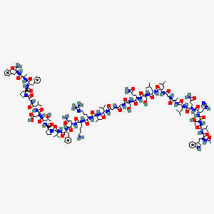 molecular formula C157H238N42O41 B10846541 Ac-WVTHQLAGLLSQSGGVVRKNFVPTDVGPFAF-NH2 