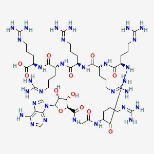 molecular formula C48H86N30O12 B10846553 AdoCGlyArg6 