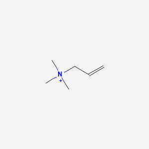 molecular formula C6H14N+ B10846670 Allyl-trimethyl-ammonium 