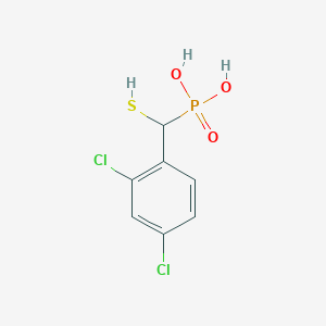 molecular formula C7H7Cl2O3PS B10846705 alpha-Sulfanyl(2,4-dichlorobenzyl)phosphonic acid 