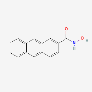molecular formula C15H11NO2 B10846756 Anthracene-2-carboxylic acid hydroxyamide 