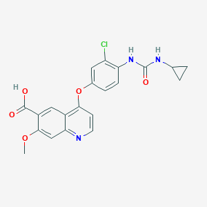 molecular formula C21H18ClN3O5 B108468 Lenvatinib Impurity F CAS No. 417717-21-6