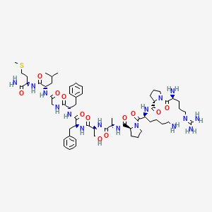 molecular formula C59H92N16O12S B10846803 Arg-Pro-Lys-Pro-Ala-Ser-Phe-Phe-Gly-Leu-Met-NH2 