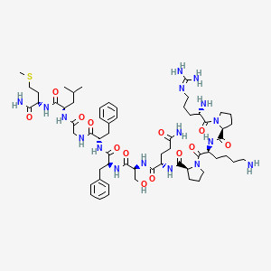 molecular formula C61H95N17O13S B10846818 Arg-Pro-Lys-Pro-Gln-Ser-Phe-Phe-Gly-Leu-Met-NH2 