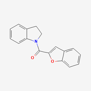 molecular formula C17H13NO2 B10847002 Benzofuran-2-yl(indolin-1-yl)methanone 