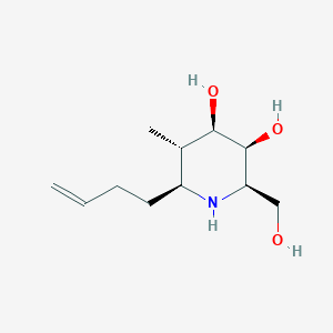 molecular formula C11H21NO3 B10847030 beta-1-C-butenyl-1-deoxygalactonojirimycin 