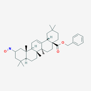 molecular formula C37H53NO3 B10847057 Benzyl 2-hydroxyiminoolean-12-en-28-oate 