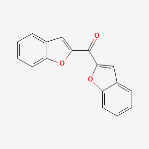 molecular formula C17H10O3 B10847146 Bis(benzo[b]furan-2-yl)methanone CAS No. 21382-50-3
