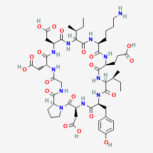 molecular formula C51H75N11O19 B10847847 cyclo(1,10)EIYDPGDDIK 