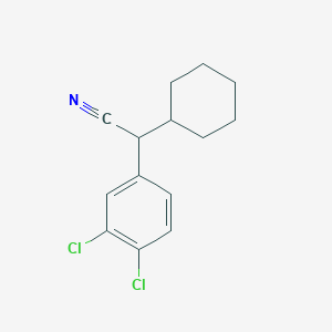 molecular formula C14H15Cl2N B10847992 Cyclohexyl-(3,4-dichloro-phenyl)-acetonitrile 