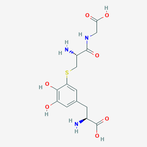 molecular formula C14H19N3O7S B010848 5-S-Cysteinyl-glycyldopa CAS No. 110823-49-9