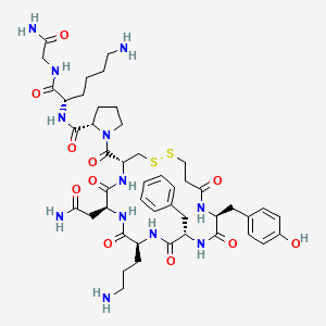 molecular formula C46H66N12O11S2 B10848045 d[Orn4,Lys8]VP 