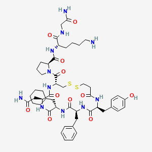 molecular formula C50H71N11O11S2 B10848085 d[Cha4,Lys8]VP 