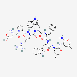 molecular formula C58H78N14O10 B10848392 DprwFwLL-NH2 