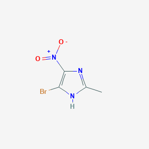 molecular formula C4H4BrN3O2 B108484 5-Bromo-2-methyl-4-nitro-1H-imidazole CAS No. 18874-52-7