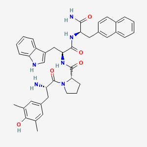 molecular formula C40H44N6O5 B10848401 Dmt-Pro-Trp-D-2-Nal-NH2 