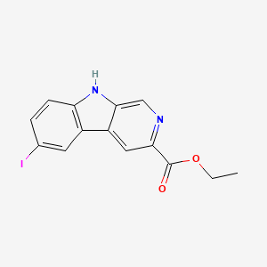 molecular formula C14H11IN2O2 B10848500 ethyl 6-iodo-9H-pyrido[3,4-b]indole-3-carboxylate 