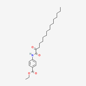 molecular formula C25H39NO4 B10848577 Ethyl 4-(2-oxohexadecanamido)benzoate 