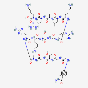 molecular formula C73H130N28O19 B10848661 Fggftgarksarklark 