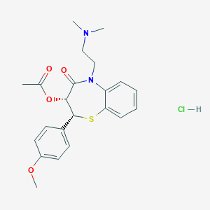 molecular formula C22H27ClN2O4S B108490 Ent-diltiazem hydrochloride CAS No. 42399-54-2