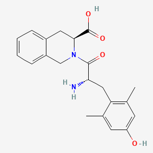 molecular formula C21H24N2O4 B10849010 H-2',6'-dimethyltyrosine-Tic-OH 