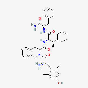 molecular formula C40H51N5O5 B10849078 H-Dmt-Tic-(2S,3R)-beta-MeCha-Phe-NH2 