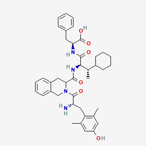 molecular formula C40H50N4O6 B10849082 H-Dmt-Tic-(2R,3S)-beta-MeCha-Phe-OH 