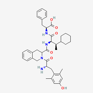 molecular formula C40H50N4O6 B10849093 H-Dmt-Tic-(2R,3R)-beta-MeCha-Phe-OH 