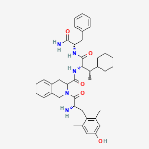 molecular formula C40H51N5O5 B10849098 H-Dmt-Tic-(2S,3S)-beta-MeCha-Phe-NH2 
