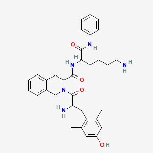molecular formula C33H41N5O4 B10849130 H-Dmt-Tic-Lys-NH-Ph 