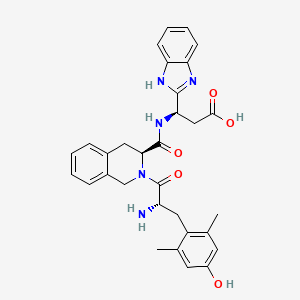 molecular formula C31H33N5O5 B10849142 H-Dmt-Tic-NH-(R)CH(CH2-COOH)-Bid 