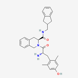 molecular formula C31H35N3O3 B10849157 H-Dmt-Tic-NH-CH2-Indn 