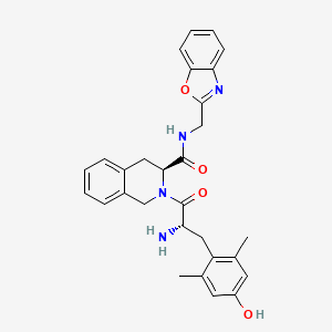 molecular formula C29H30N4O4 B10849161 H-Dmt-Tic-NH-CH2-Boa 