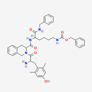 molecular formula C42H49N5O6 B10849168 H-Dmt-Tic-Lys(Z)-NH-CH2-Ph 