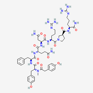 molecular formula C53H74N16O12 B10849216 HO-Lva 