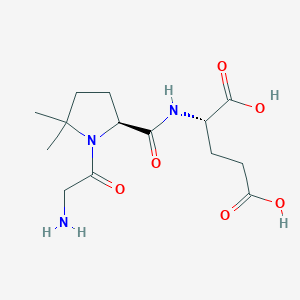 molecular formula C14H23N3O6 B10849220 H-Gly-dmP-Glu-OH CAS No. 853400-77-8