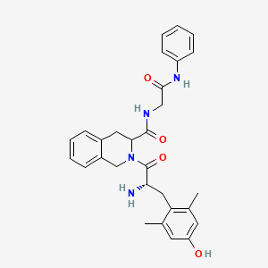 molecular formula C29H32N4O4 B10849241 H-Tyr(2,6-diMe)-DL-Tic-Gly-NHPh 