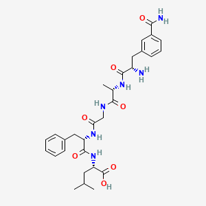 molecular formula C30H40N6O7 B10849248 H-mCpa-ala-Gly-Phe-leu-OH 