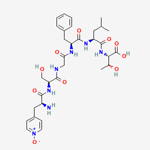 molecular formula C32H45N7O10 B10849272 H-Poa-ser-Gly-Phe-Leu-Thr-OH 
