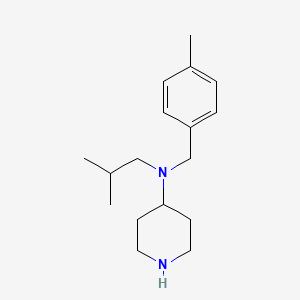 molecular formula C17H28N2 B10849428 Isobutyl-(4-methyl-benzyl)-piperidin-4-yl-amine 