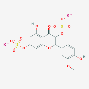 molecular formula C16H10K2O13S2 B10849471 Isorhamnetin 3,7-disulfate 