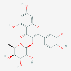 molecular formula C22H22O11 B10849499 isorhamnetin 3-O-rhamnoside 