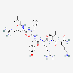 molecular formula C47H76N14O8 B10849526 isoVa-RYYRIK-NH2 