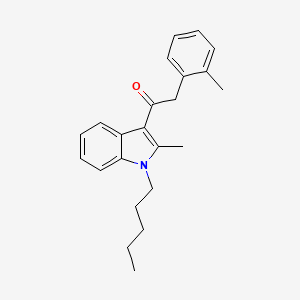 molecular formula C23H27NO B10849656 1-(2-methyl-1-pentyl-1H-indol-3-yl)-2-o-tolylethanone 