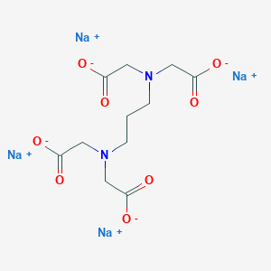 molecular formula C11H14N2Na4O8 B108498 Glycine, N,N'-1,3-propanediylbis(N-(carboxymethyl)-, tetrasodium salt CAS No. 18719-03-4