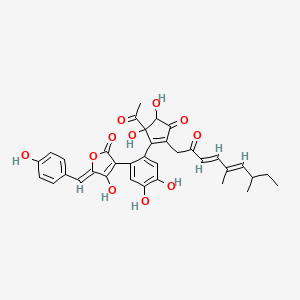 molecular formula C35H34O11 B10849985 Kodaistatin A 