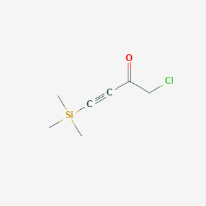 molecular formula C7H11ClOSi B108500 1-Chloro-4-(trimethylsilyl)but-3-yn-2-one CAS No. 18245-82-4